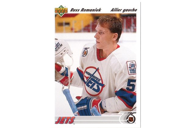 HK188 - Upper Deck karta - Russ Romaniuk č. 46 (1991-92)