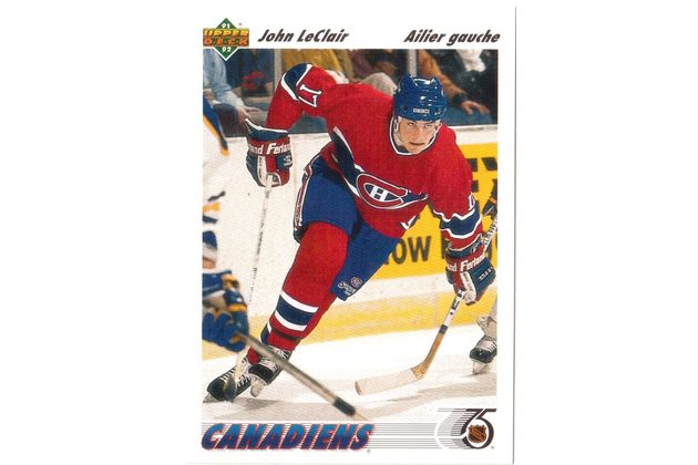 HK231 - Upper Deck karta - John LeClair č. 345 ( 1991-92)