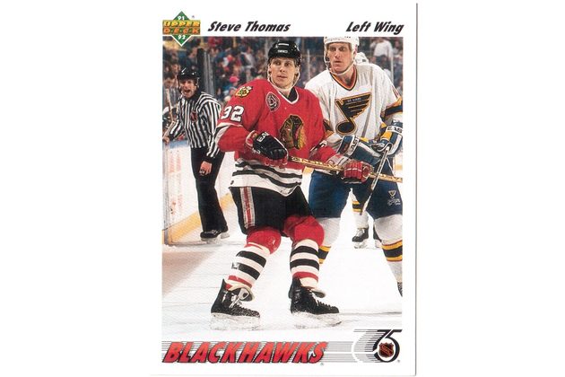 HK237 - Upper Deck karta - Steve Thomas č. 162 ( 1991-92)