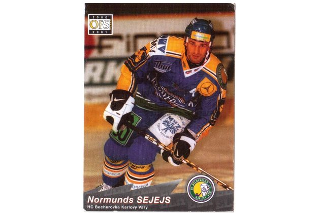 HK245 - OFS karta - Normunds Sejejs č. 166 ( 2000- 2001)