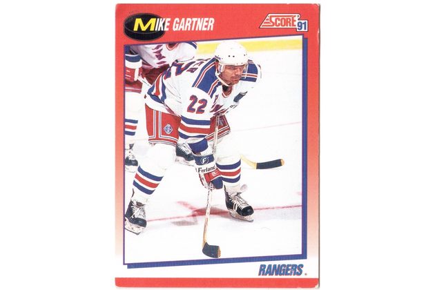 HK248 - Score karta - Mike Gartner č. 135 ( 1991-92)
