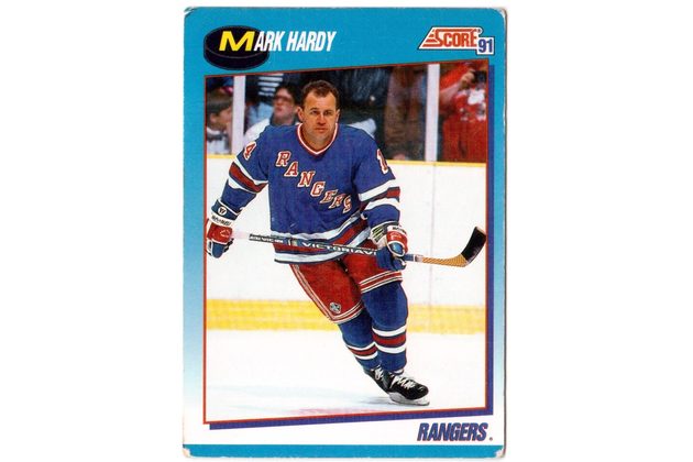 HK255 - Score karta - Mark Hardy č. 453  (1991-92)