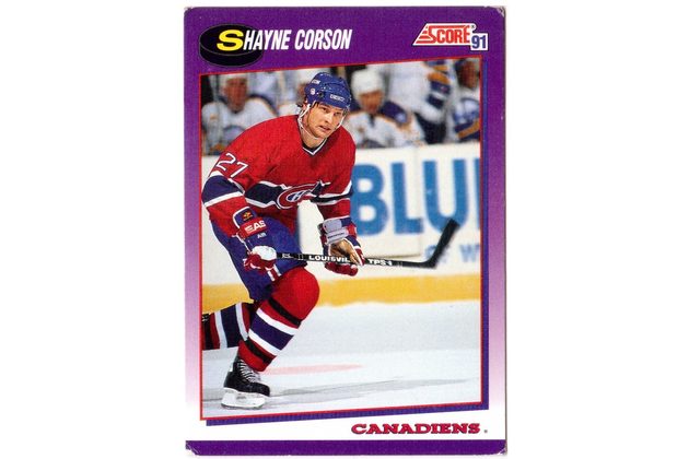 HK256 - Score karta - Shayne Corson č. 65  (1991-92)