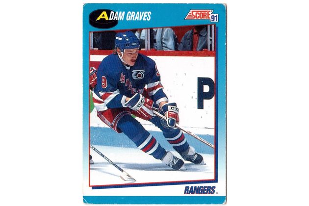 HK268 - Score karta - Adam Graves č. 594 (1991-92)