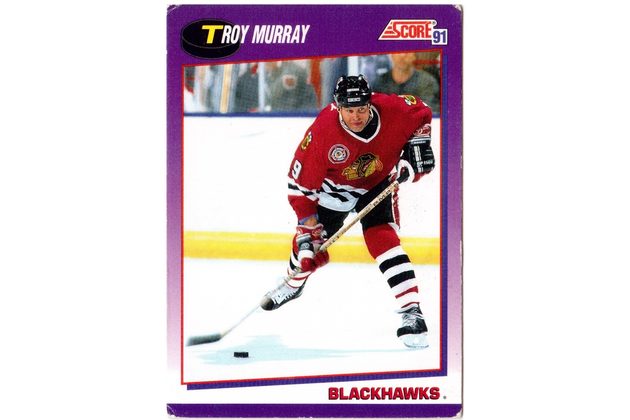 HK273 - Score karta - Troy Murray č. 53 (1991-92)