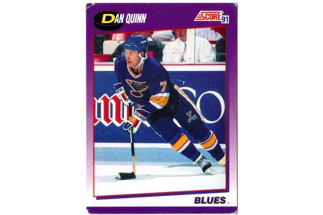 HK275 - Score karta - Dan Quinn č. 62 (1991-92)