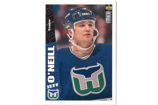 HK297 - Upper Deck karta - Jeff O'Neill č. 121 (1996-97)