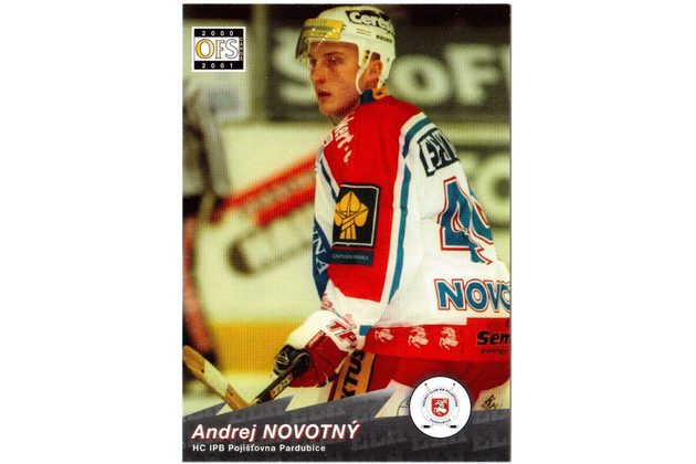 HK329 - OFS karta - Andrej Novotný č. 40 (2000-2001)