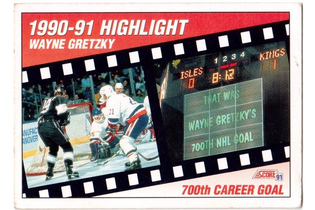 HK350 - Score karta - Wayne Gretzky č. 303 ( 1990-91)