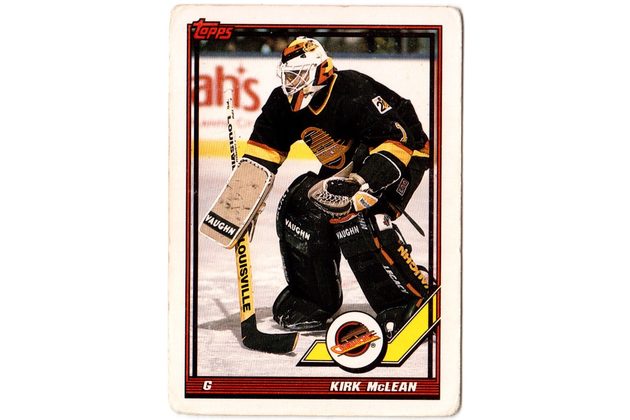 HK367 - Topps karta - Kirk McLean č. 221 ( 1990-91)