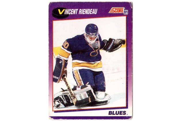 HK380 - Score karta - Vincent Riendeau č. 23 ( 1991-92)