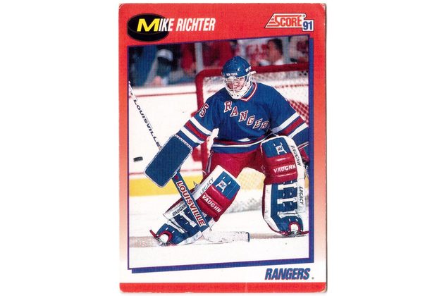 HK384 - Score karta - Mike Richter č. 120 ( 1991-92)