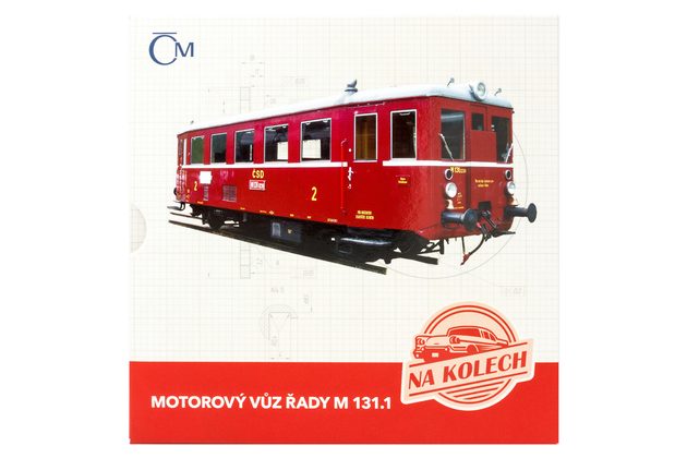 Stříbrná mince Na kolech - Motorový vůz M 131.105 „Hurvínek“ proof (ČM 2025) 