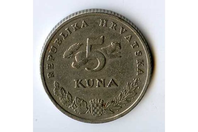 Mince Chorvatsko  5 Kuna 1993 (wč.600)    