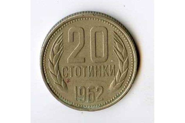 Mince Bulharsko  20 Stotinki 1962 (wč.310)     