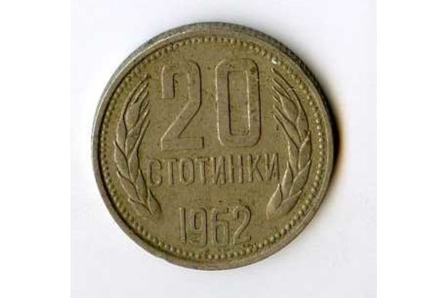 Mince Bulharsko  20 Stotinki 1962 (wč.311)    