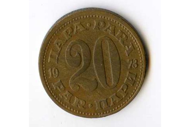 Mince Jugoslávie  20 Para 1973 (wč.229) 