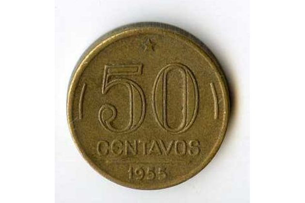 Mince Brazílie  50 Centavos 1955 (wč.161)          