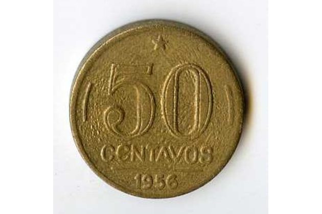 Mince Brazílie  50 Centavos 1956 (wč.164)            