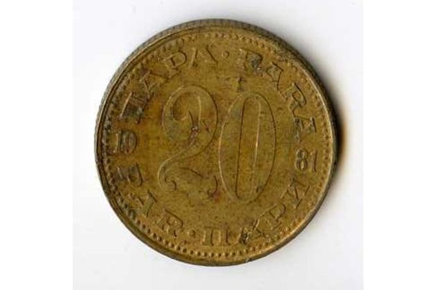Mince Jugoslávie  20 Para 1981 (wč.247)     
