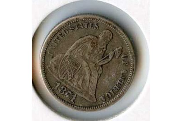 Mince USA  1 Dime 1871  (wč.50)    