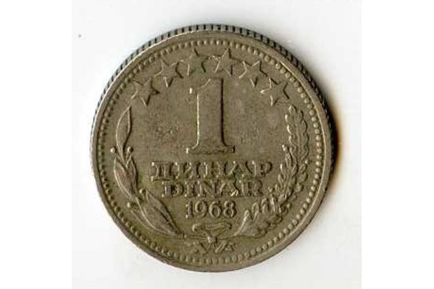 Mince Jugoslávie  1 Dinar 1968 (wč.309)      
