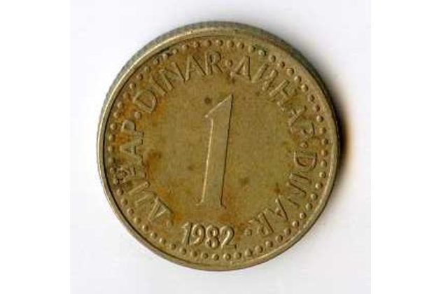Mince Jugoslávie  1 Dinar 1982 (wč.340)   