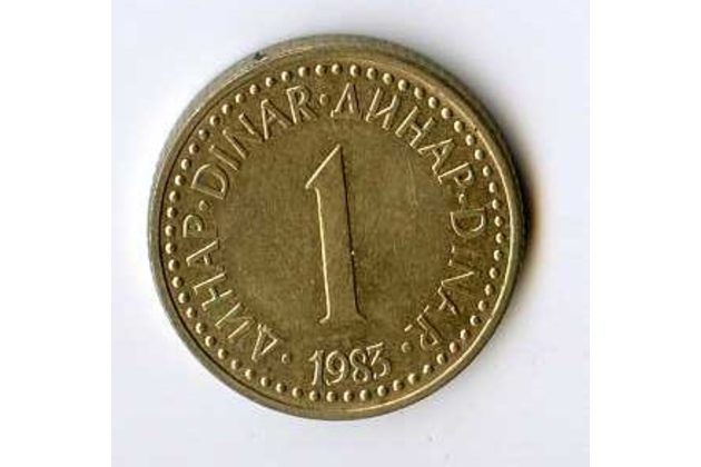 Mince Jugoslávie  1 Dinar 1983 (wč.342A)    
