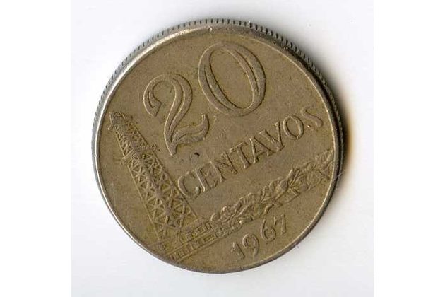 Mince Brazílie  20 Centavos 1967 (wč.135)     