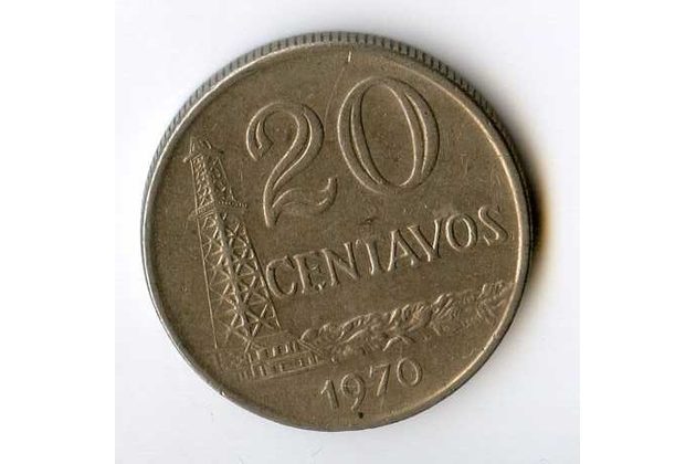 Mince Brazílie  20 Centavos 1970 (wč.136)      