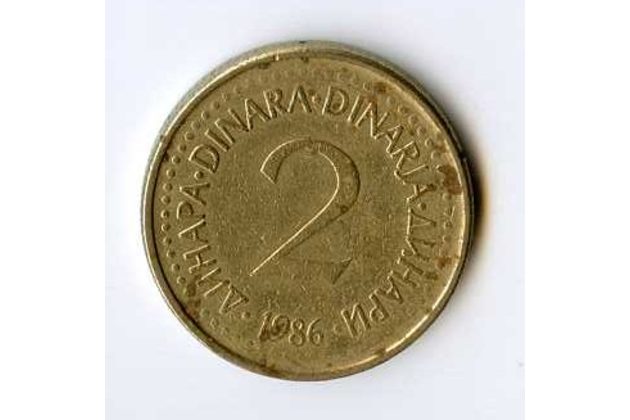 Mince Jugoslávie  2 Dinara 1986 (wč.406)     