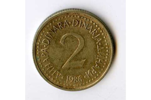 Mince Jugoslávie  2 Dinara 1986 (wč.407)    