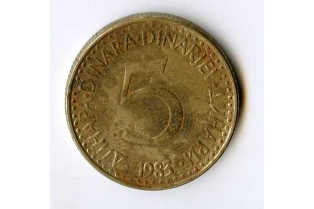 Mince Jugoslávie  5 Dinara 1983 (wč.560)   