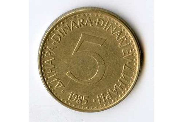 Mince Jugoslávie  5 Dinara 1985 (wč.565)    