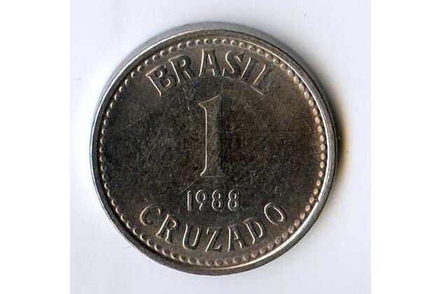Mince Brazílie  1 Cruzado 1988 (wč.194)       