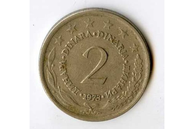 Mince Jugoslávie  2 Dinara 1973 (wč.653)     