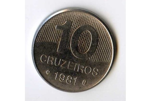 Mince Brazílie  10 Cruzeiros 1981 (wč.301)        