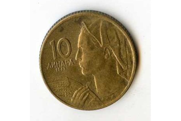 Mince Jugoslávie  10 Dinara 1963 (wč.720)    