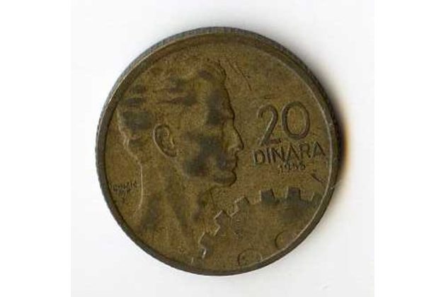 Mince Jugoslávie  20 Dinara 1955 (wč.740)       
