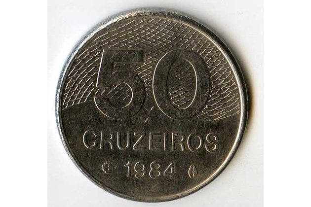 Mince Brazílie  50 Cruzeiros 1984 (wč.380)        