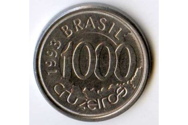 Mince Brazílie  1000 Cruzeiros 1993 (wč.391)       