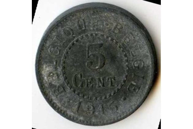 Mince Belgie 5 Cent 1915 (wč.21)