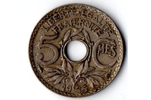 5 Centimes r.1935 (wč.136)