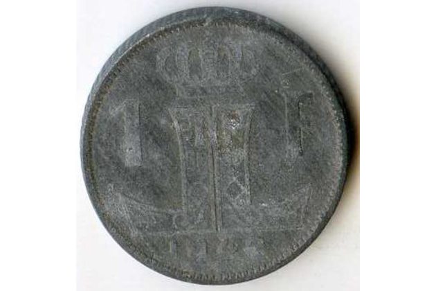 Mince Belgie 1 Franc 1942  (wč.102)             