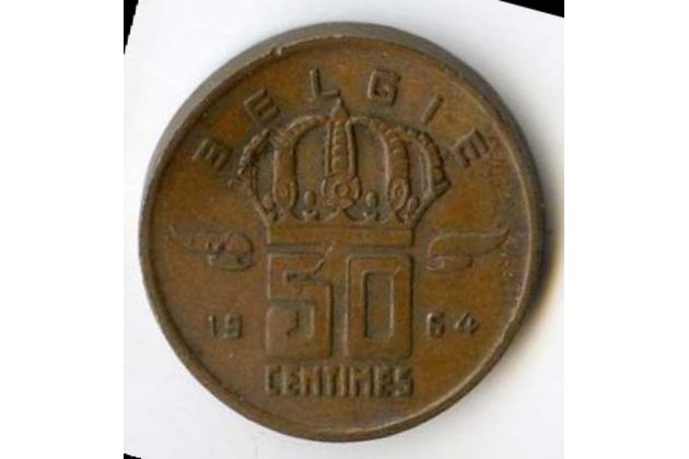 Mince Belgie 50 Centimes 1964  (wč.120)          