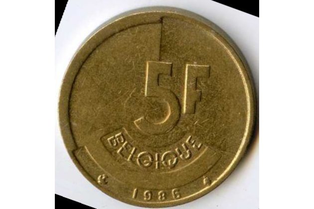 Mince Belgie 5 Francs 1986  (wč.170)            