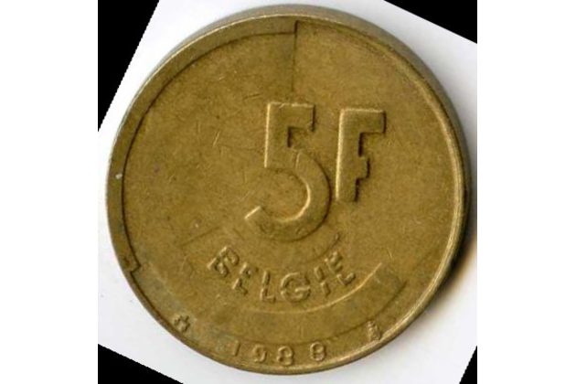 Mince Belgie 5 Francs 1988  (wč.175)               
