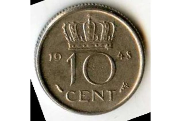 Mince Nizozemí 10 Cent 1948 (wč.81)   