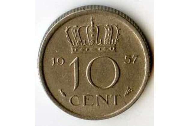 Mince Nizozemí 10 Cent 1957 (wč.96)      