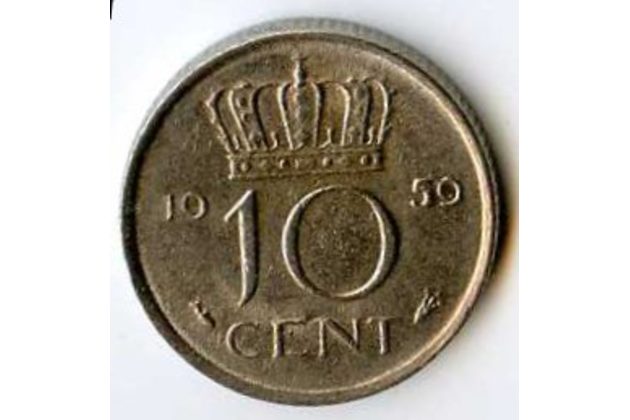 Mince Nizozemí 10 Cent 1959 (wč.100)        